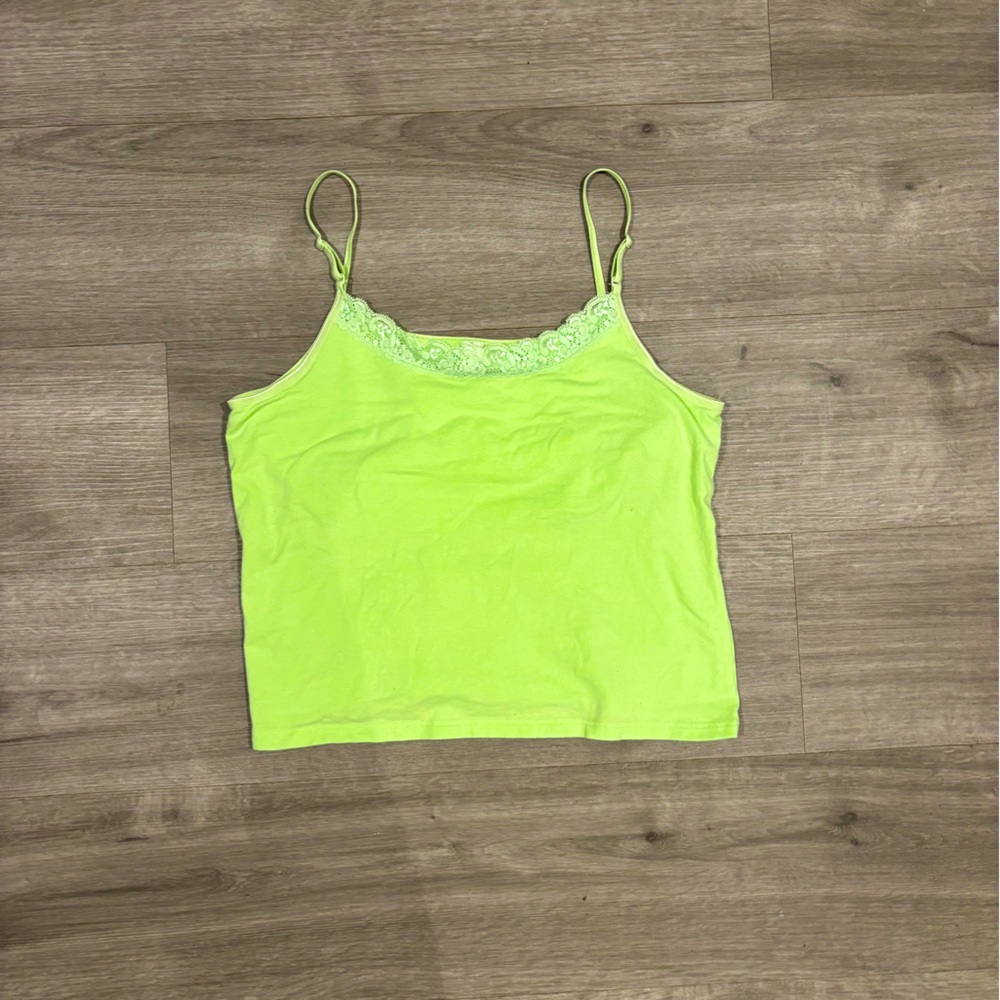 Lace Cami Green Y2K